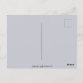 ハッピーバースデー蝶と花 ポストカード (裏面)