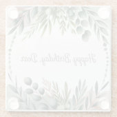 ハッピーバースデー親愛ガラスコースター ガラスコースター (裏面)