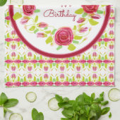 ハッピーバースデー設計 キッチンタオル (折り畳み)