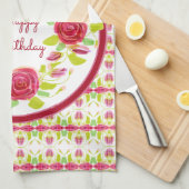 ハッピーバースデー設計 キッチンタオル (四つ折り)