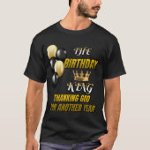 ハッピーバースデー誕生日キング Tシャツ (正面)