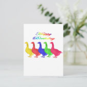 ハッピーバースデー誕生日ゲーゼ ポストカード (スタンド正面)