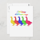 ハッピーバースデー誕生日ゲーゼ ポストカード (正面/裏面)