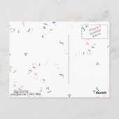 ハッピーバースデー誕生日女に！ ポストカード (裏面)