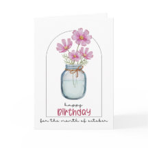 ハッピーバースデー誕生月花コスモス |10月