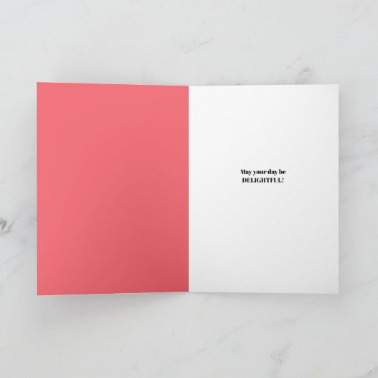 ハッピーバースデー誰でも楽しいカップケーキ写真 シーズンカード (内部)