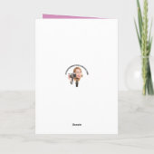 ハッピーバースデー誰でも甘いカップケーキユーモア シーズンカード (裏面)