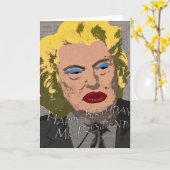 ハッピーバースデー議長 カード (黄色い花)