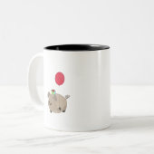 ハッピーバースデー豚 ツートーンマグカップ (正面左)