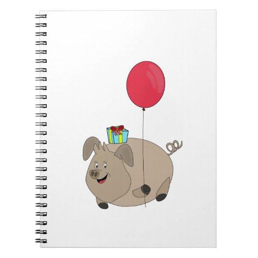 ハッピーバースデー豚 ノートブック (正面)