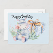 ハッピーバースデー贈与 ポストカード (正面/裏面)