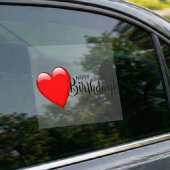 ハッピーバースデー赤いハートウィンドウの固定 ウィンドウサイン