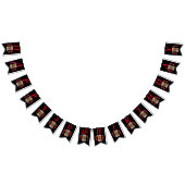 ハッピーバースデー赤いハートクイーン遊ズカード バンティングフラッグ (全)