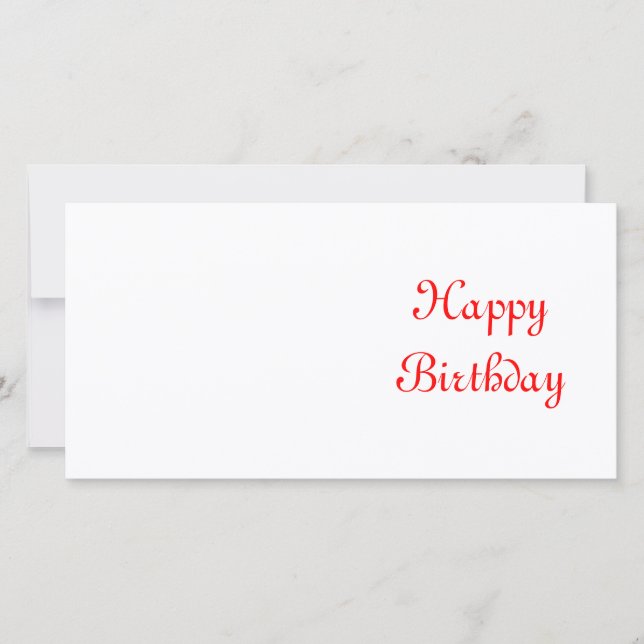 ハッピーバースデー赤と白.カスタム (正面)