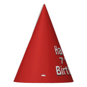 ハッピーバースデー赤 パーティーハット (左)