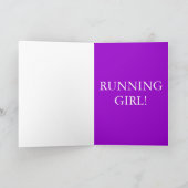 ハッピーバースデー走グリーティングカード カード (内部)