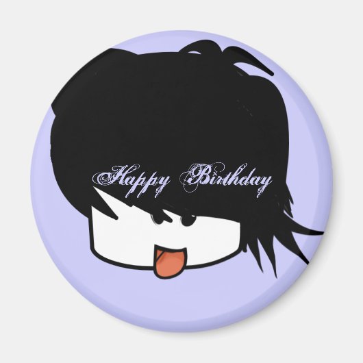 ハッピーバースデー超キュートなアニメボーイ マグネット (正面)