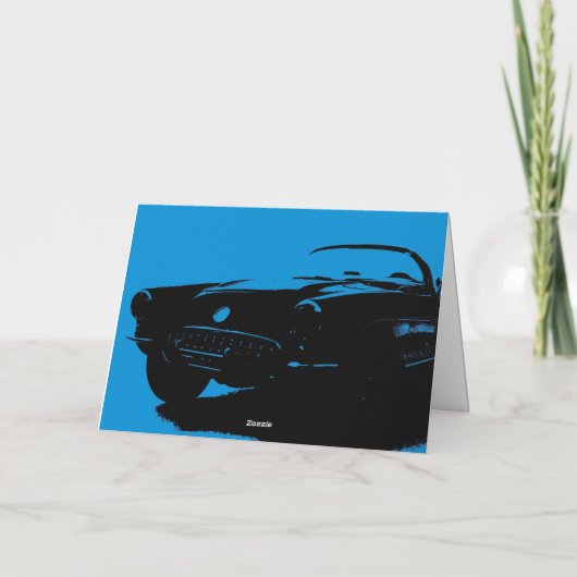 ハッピーバースデー車の挨拶状 カード (裏面)