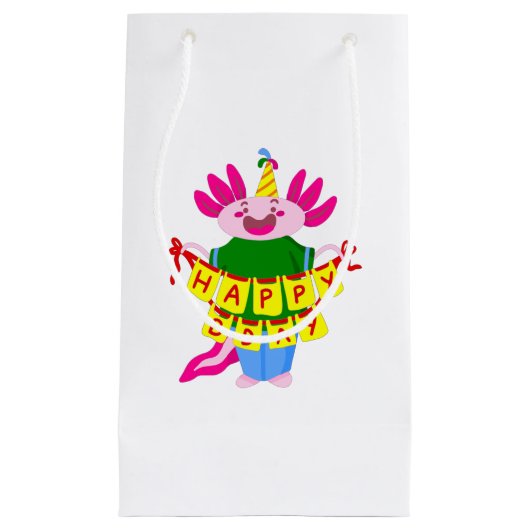 ハッピーバースデー軸索 スモールペーパーバッグ (正面)