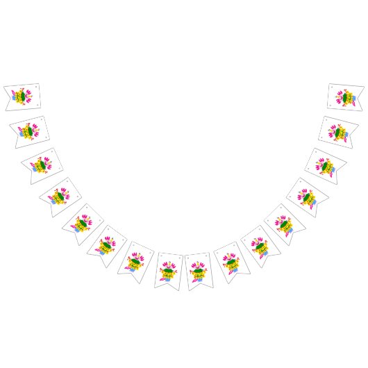 ハッピーバースデー軸索 バンティングフラッグ (全)