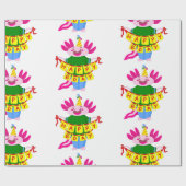 ハッピーバースデー軸索 ラッピングペーパー (フラット)