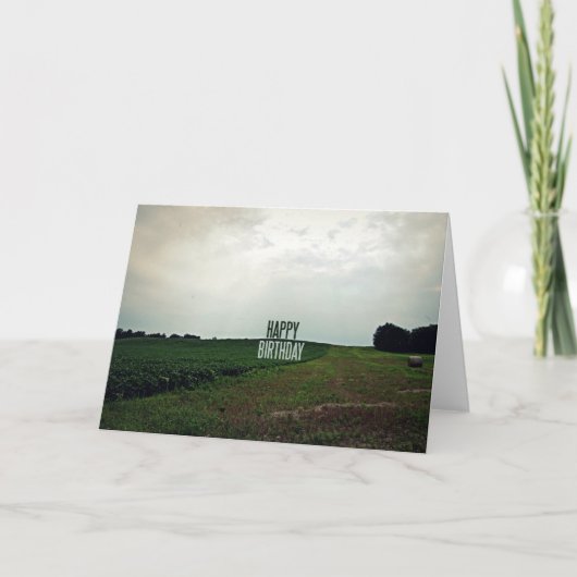 ハッピーバースデー農家 カード (正面)