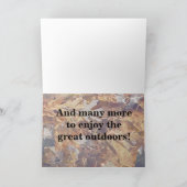 ハッピーバースデー迷彩柄アウトドア カード (内部)