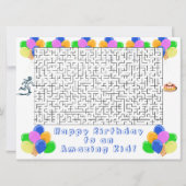 ハッピーバースデー迷路と風船驚くべき子供 (正面)