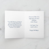 ハッピーバースデー退役軍人ソンカード カード (内部)