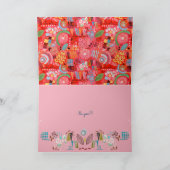 ハッピーバースデー退散の喜び |グリーティングカード カード (内部)