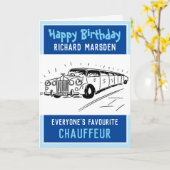 ハッピーバースデー運転手 カード (黄色い花)