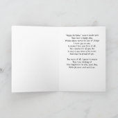 ハッピーバースデー配偶者 カード (内部)