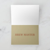 ハッピーバースデー醸造マスター、ビール醸造 カード (内部)