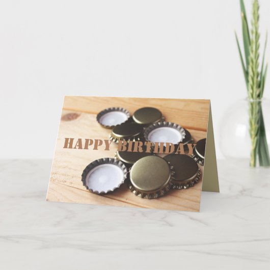 ハッピーバースデー醸造マスター、ビール醸造 カード (正面)