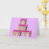 ハッピーバースデー里親の愛猫たち カード (黄色い花)