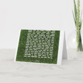 ハッピーバースデー野球 カード (裏面)