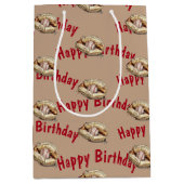 ハッピーバースデー野球 ミディアムペーパーバッグ (正面)