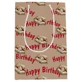 ハッピーバースデー野球 ミディアムペーパーバッグ