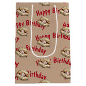 ハッピーバースデー野球 ミディアムペーパーバッグ (裏面)