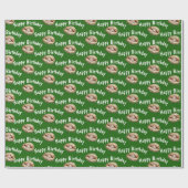 ハッピーバースデー野球 ラッピングペーパー (フラット)