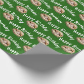 ハッピーバースデー野球 ラッピングペーパー (角)