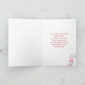 ハッピーバースデー野花リース特別うれしい カード (内部)