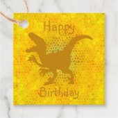 ハッピーバースデー金ゴールド非表示 フェイバータグ (正面)