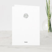 ハッピーバースデー金曜第13期黒猫の花 カード (裏面)