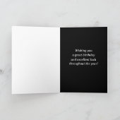 ハッピーバースデー金曜第13期黒猫の花 カード (内部)