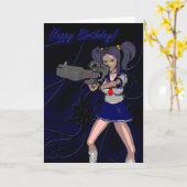 ハッピーバースデー銃 カード (黄色い花)