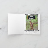 ハッピーバースデー電話アプリユーモア カード (内部)