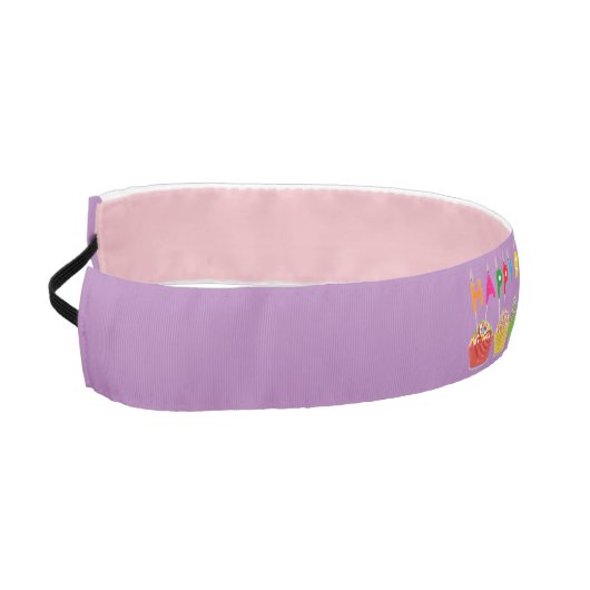 ハッピーバースデー非ヘッドバスリップまたは滑ることンド アスレチックヘッドバンド (左)