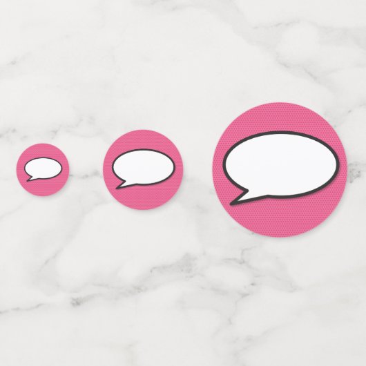 ハッピーバースデー音声バブルおもしろいレトロ漫画帳 コンフェッティ (正面)