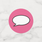 ハッピーバースデー音声バブルおもしろいレトロ漫画帳 コンフェッティ (スモール正面)